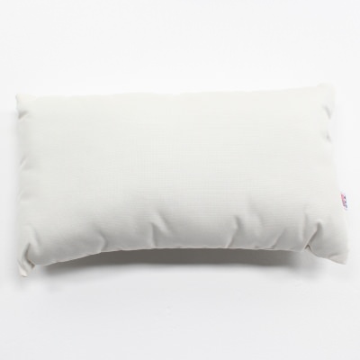 Spectrum Eggshell Sunbrella Outdoor Throw Pillow 19 in. x 10 in. Rectangle/Lumbar