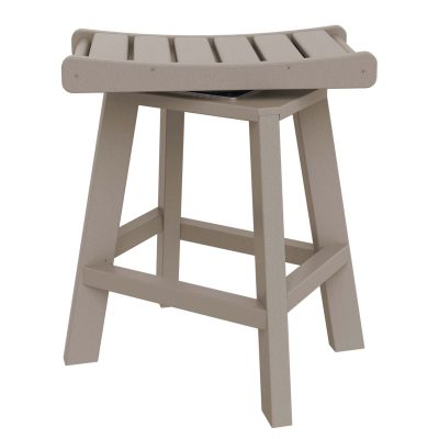 DURAWOOD® Poly Counter Height Swivel Saddle Stool