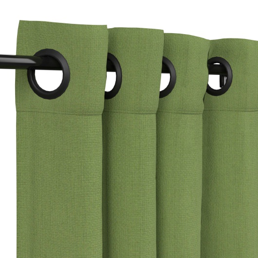 Sunbrella Spectrum Cilantro Outdoor Curtain with Grommets
