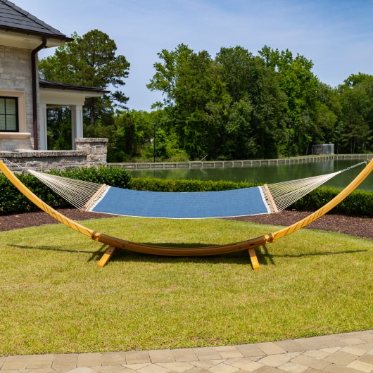 SQ-MN7 | Large Sunbrella Quilted Hammock - Platform Indigo | Hatteras ...