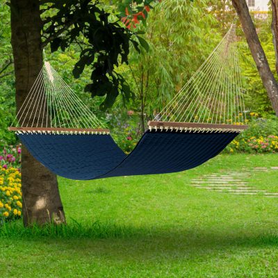 DURACORD® Large Quilted Hammock - Navy