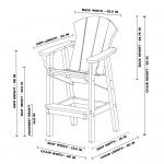 DURAWOOD® Sunrise Bar Height Chair