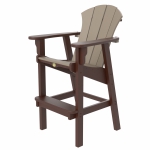 DURAWOOD® Poly Sunrise Bar Height Chair