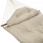 Large Sunbrella Tufted Hammock with Detachable Pillow - Integrated Pewter