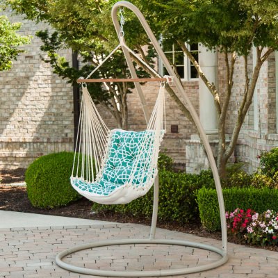 Hatteras hammocks swsc1t steel single swing stand taupe