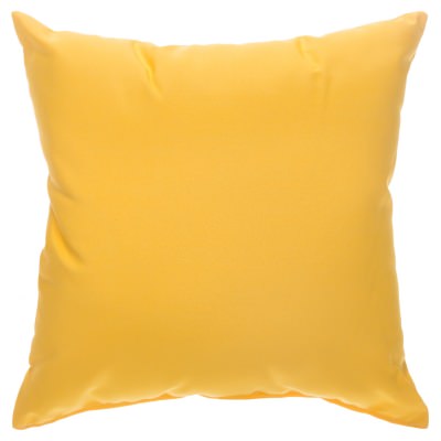 Canvas Sunflower Yellow Sunbrella Indoor/Outdoor Porch Pillow 18 in. x 18 in.