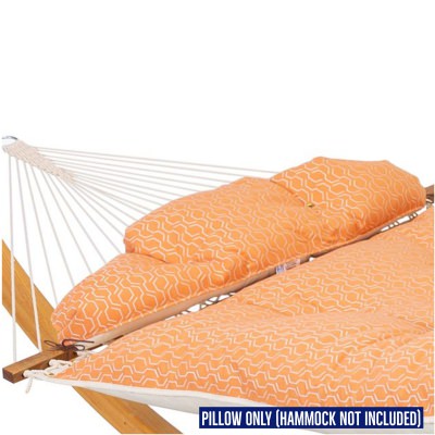 Long Sunbrella Tufted Hammock Pillow - Adaptation Apricot