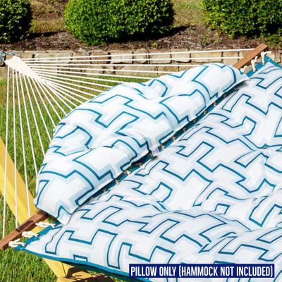 Long Sunbrella Tufted Hammock Pillow - Resonate Atlantis