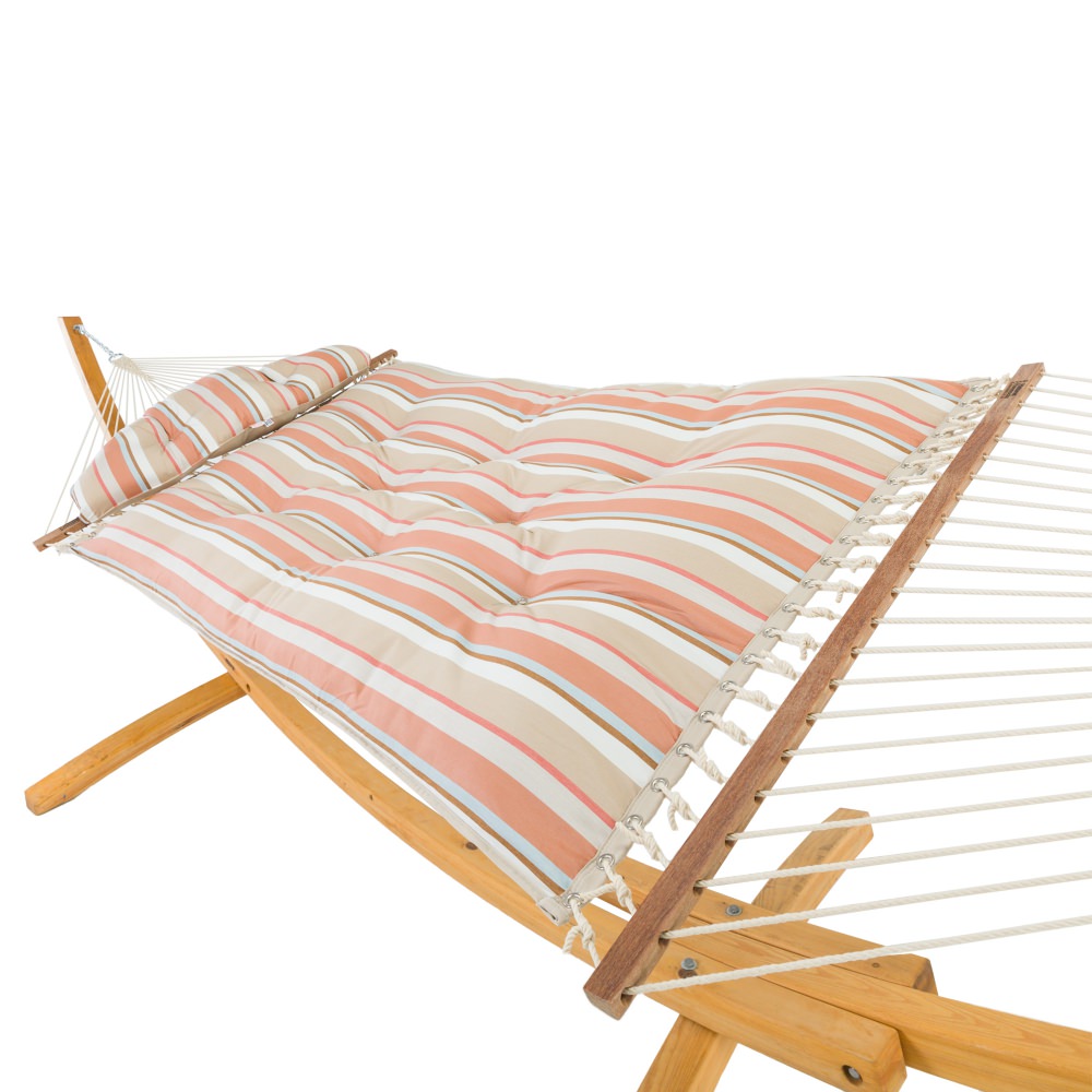 Large Sunbrella Tufted Hammock with Detachable Pillow - Beam Mojave