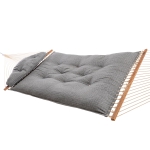 Large Sunbrella Tufted Hammock with Detachable Pillow - Create Smoke