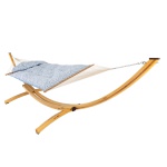 Large Sunbrella Tufted Hammock with Detachable Pillow -Dapple Delft