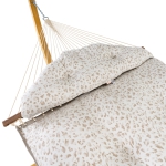 Large Sunbrella Tufted Hammock with Detachable Pillow -Dapple Linen