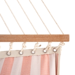 Large Sunbrella Tufted Hammock with Detachable Pillow - Expressive Blush