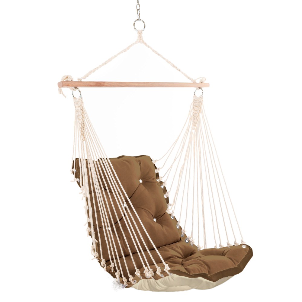 Tufted Sunbrella Single Swing - Canvas Cocoa