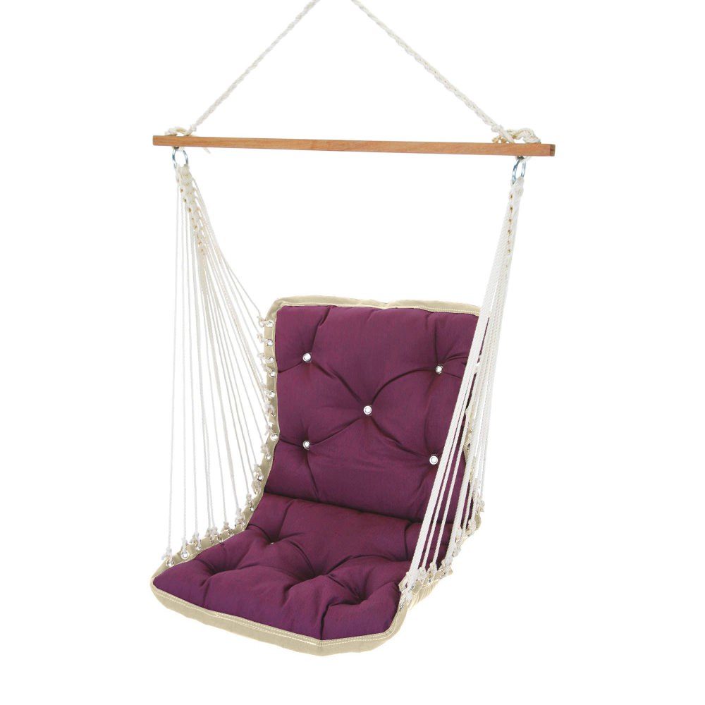 Tufted Sunbrella Single Swing - Canvas Iris