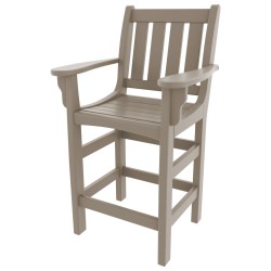 DURAWOOD® Poly Vertical Counter Height Chair with Arms