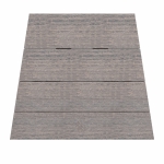 DURAWOOD® Legacy Woodgrain Modern Tete-A-Tete Table - Coastal Gray and Black